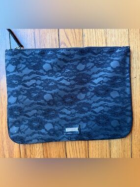 Max Mara black lace bag/clutch.